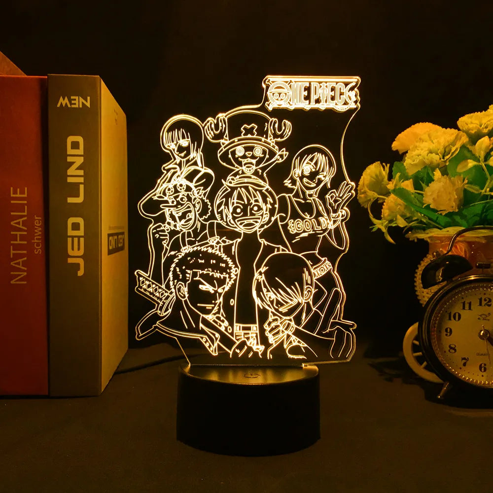 "Pirate Ship Glow: 3D LED Night Lamp"