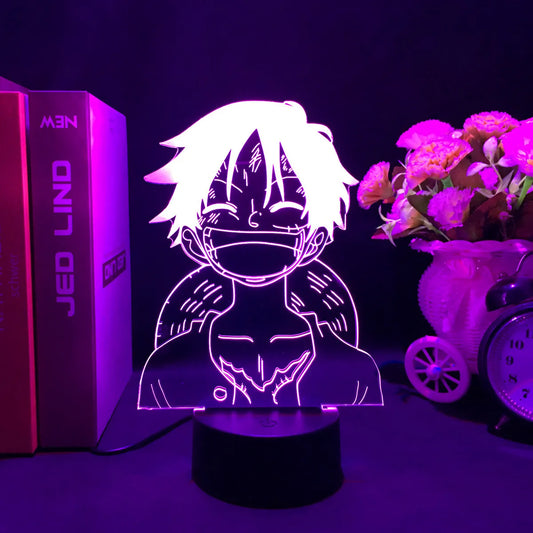 Limited Edition Monkey D. Luffy 3D LED Night Lamp – A Treasure for One Piece