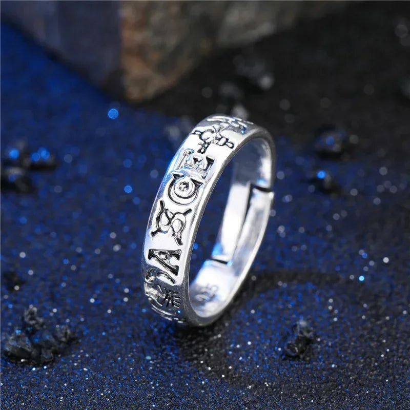 "One Piece Inspired Sterling Silver Rings - Luffy, Ace, Law Designs"