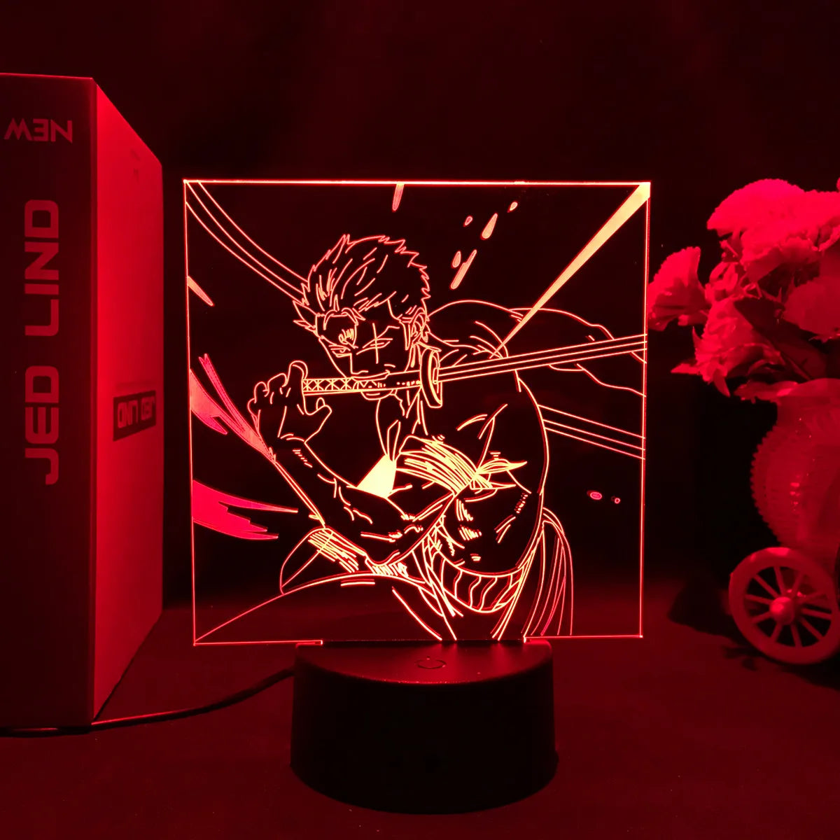 Limited Edition Zoro 3D LED Night Lamp – Premium Anime Lightin